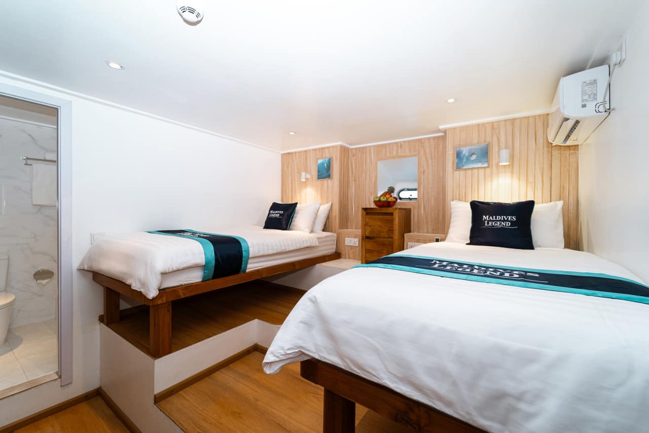 Standard Twin & 1 Bunk Bed Cabins
