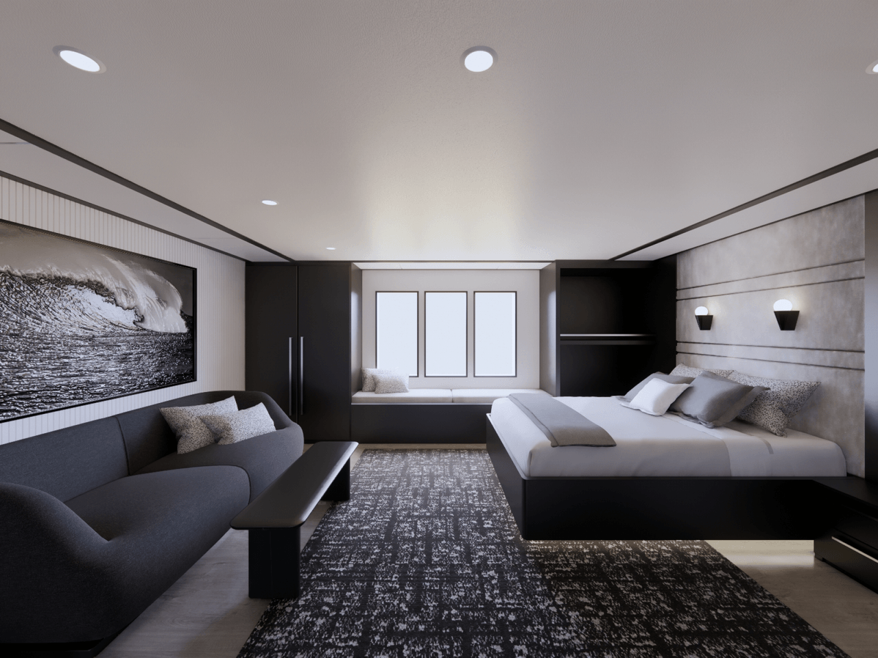 2 VIP Suites & 3 Seaview Suites