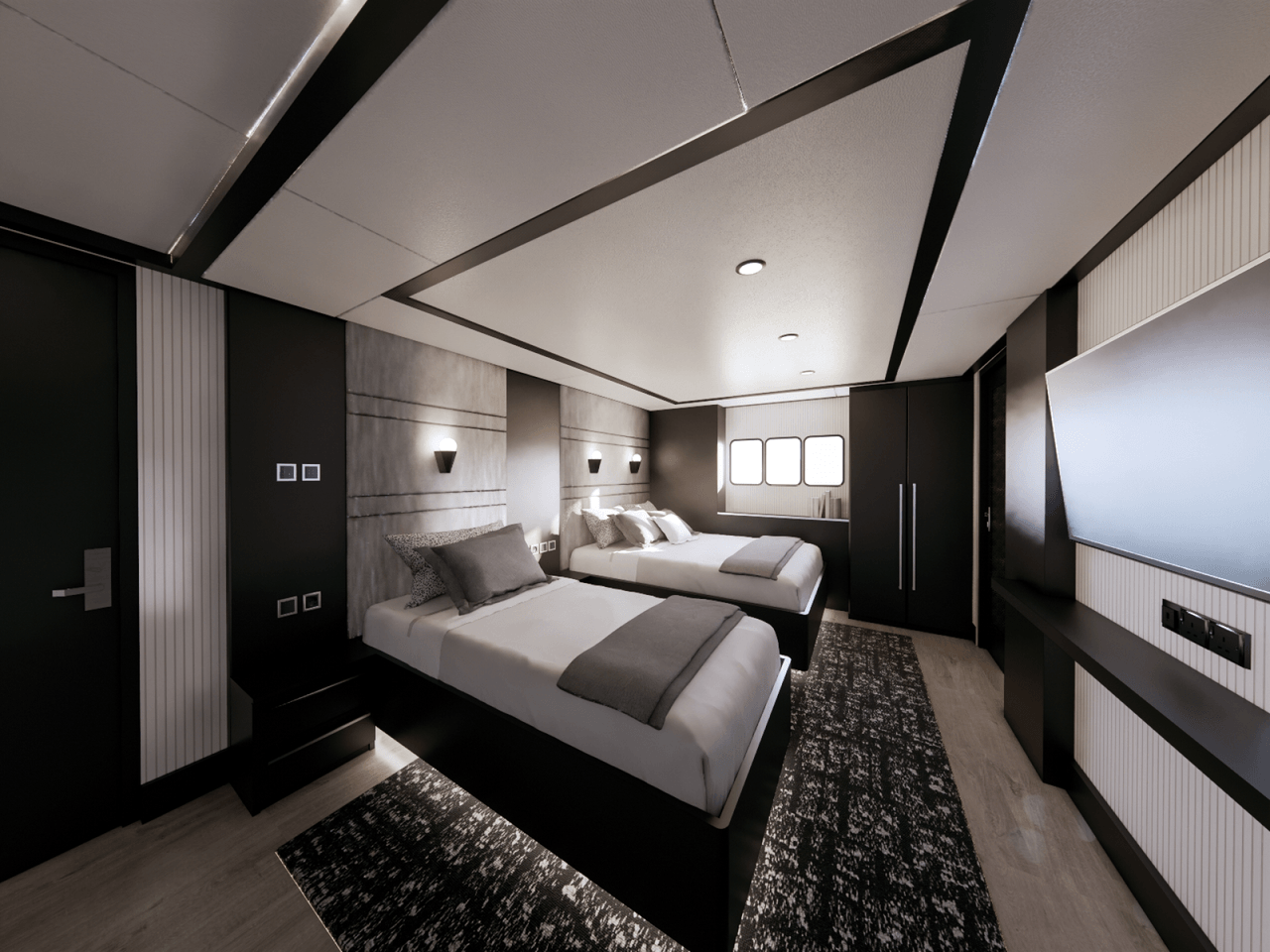 2 Junior Suites & 3 Triple Cabins